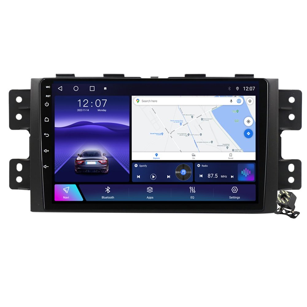 9" Car Radio Stereo Carplay for Kia Mohave 2008-2016 Borrego 2008-2011 Android 12 Multimedia Player with Navigation GPS Bluetooth Android Auto FM 4G WiFi SWC+Backup Camera,Ts10/6+128g