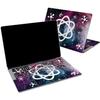 Cavka Vinyl Decal Skin Compatible for MacBook Pro 16 M3 M2 M1 14 2023 Air 15 2022 Retina 2020 Air 13 Mac 12 Sticker Space Laptop Nerd Model Science Print Design Purple Galaxy Cover White Atom view 1