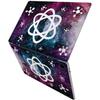 Cavka Vinyl Decal Skin Compatible for MacBook Pro 16 M3 M2 M1 14 2023 Air 15 2022 Retina 2020 Air 13 Mac 12 Sticker Space Laptop Nerd Model Science Print Design Purple Galaxy Cover White Atom view 2