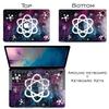 Cavka Vinyl Decal Skin Compatible for MacBook Pro 16 M3 M2 M1 14 2023 Air 15 2022 Retina 2020 Air 13 Mac 12 Sticker Space Laptop Nerd Model Science Print Design Purple Galaxy Cover White Atom view 3