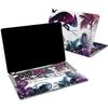 Cavka Vinyl Decal Skin Compatible for MacBook Pro 16 M3 M2 M1 14 2023 Air 15 2022 Retina 2020 Air 13 Mac 12 Galaxy Abstract Sticker Design Tropical Cover Print Space Laptop Chameleon Fern Leaf view 1