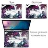 Cavka Vinyl Decal Skin Compatible for MacBook Pro 16 M3 M2 M1 14 2023 Air 15 2022 Retina 2020 Air 13 Mac 12 Galaxy Abstract Sticker Design Tropical Cover Print Space Laptop Chameleon Fern Leaf view 3
