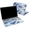 Cavka Vinyl Decal Skin Compatible for MacBook Pro 16 M3 M2 M1 14 2023 Air 15 2022 Retina 2020 Air 13 Mac 12 Pattern Ocean Sticker Animal Sea Design Laptop Water Print Whale Trendy Cover Blue view 1