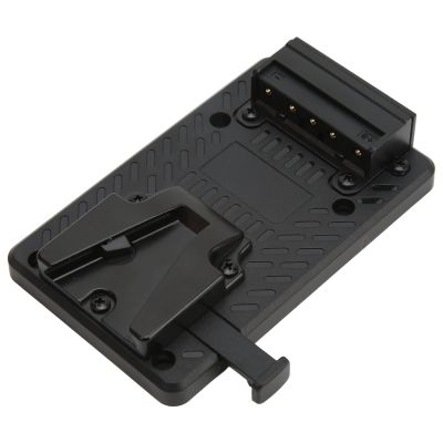 V Mount Battery Plate, 14.8V Power Supply Splitter Adapter with Quick Release Plate, V Mount Lock Battery Plate for Camera Power Supply