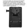 V Mount Battery Plate, 14.8V Power Supply Splitter Adapter with Quick Release Plate, V Mount Lock Battery Plate for Camera Power Supply view 2