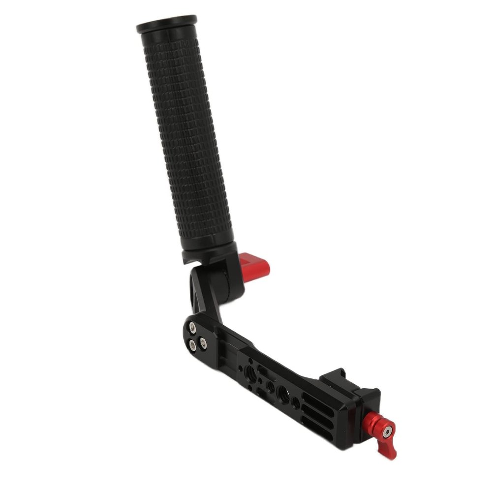 JEOZBM Adaptable Handle Grip, L Stabilizer Handgrip Extension Bracket for RS2 RSC2 with 1/4 3/8 Threaded Holes for Microphone, Fill Light, Monitor
