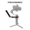 JEOZBM Adaptable Handle Grip, L Stabilizer Handgrip Extension Bracket for RS2 RSC2 with 1/4 3/8 Threaded Holes for Microphone, Fill Light, Monitor view 4
