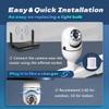 MCJ 2K / 3MP Light Bulb Security Camera, 5G & 2.4G WiFi Security Camera Wireless Outdoor Indoor 360 Camera for Home with Color Night Vision Motion&Siren Alert Auto Motion E27 Socket, IK500 view 2