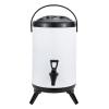 Urn Boiler Hot and Cold Water Dispenser, Stainless Steel Tea Hot Water Bottle with Faucet, Large Capacity Sealing for Catering Office Hotels Party,A,12L view 1