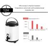 Urn Boiler Hot and Cold Water Dispenser, Stainless Steel Tea Hot Water Bottle with Faucet, Large Capacity Sealing for Catering Office Hotels Party,A,12L view 3