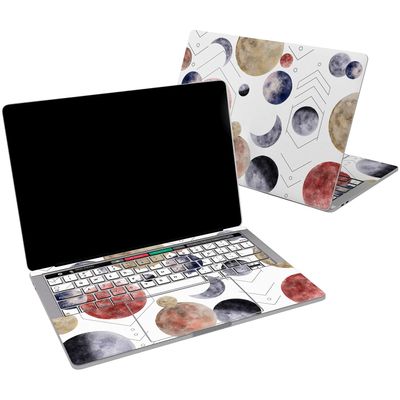 Cavka Vinyl Decal Skin Compatible for MacBook Pro 16 M3 M2 M1 14 2023 Air 15 2022 Retina 2020 Air 13 Mac 12 Geometric Sticker Design Scandinavian Cover Planets Watercolor Print Space Laptop