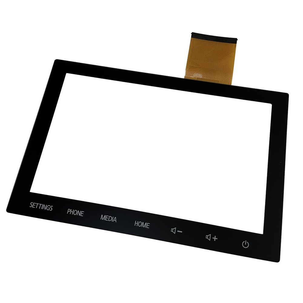 Micarun Touch Screen Digitizer Glass on Navigation LCD 8 Inch Replacement Fit Mitsubishi Outlander Mirage 2020 2021 2022 Replaced OE# 8740A103 8740A098 (Without LCD)
