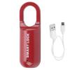 Portable Fingerprint Padlock, Keyless Fingerprint Lock, Security Mini Smart Lock, USB Rechargeable Digital Padlock, Suitable for Gym, Sports, Bike, School, Fence and Storage (Red) view 2