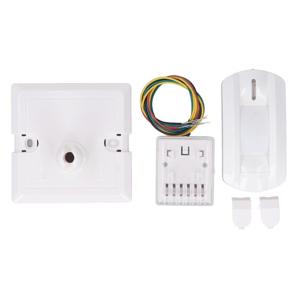 Wall Mount Infrared Alarm Detector Angle Adjustable Motion Detector Alarm with LED Indicator for Garage Courtyards Corridors