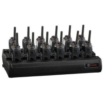 Twelve Bay Rapid Desk Charger for Motorola HT6000 Rechargeable Two Way Radio (Built-in Power Supply)