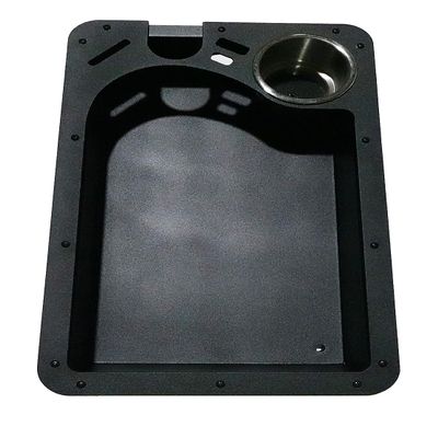Baldwin Iron Works Recessed Trolling Motor Foot Pedal Pan Tray (Tray Plus 5 Inch Graph Mount)