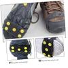 Kisangel 2 Pairs 5 Non-Slip Shoe Covers Crampon Trekking Camping Things Camping Supplies Hiking Gear Anti-Slip Shoe Cover Shoe Grippers Optional Non-Slip Shoes Steel Nail view 4