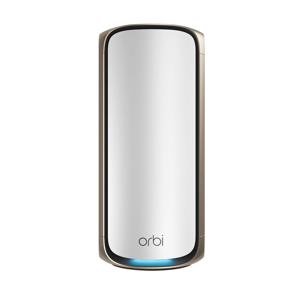 NETGEAR Orbi 970 Series (RBE970) Quad-Band WiFi 7 Mesh Add-on Satellite - Works with Existing 970 Series (973/972/971S), Security Features, Covers up to 3,300 sq. ft., BE27000 802.11be