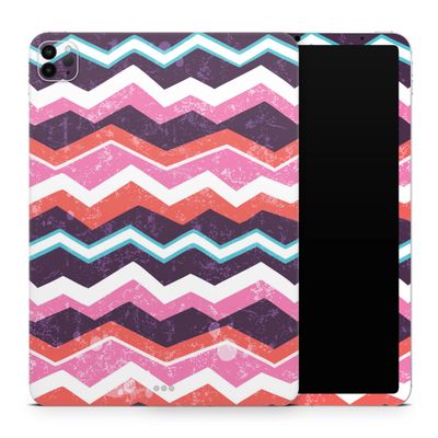 DesignSkinz - Compatible with iPad 1st Gen - Skin Decal Protective Scratch Resistant Vinyl Wrap - Jagged Colorful Chevron