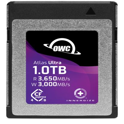 OWC Atlas Ultra 1.0TB High-Performance CFexpress 4.0 Type B Memory Card, up to 3650MB/s Read, for Pro Video and Photo