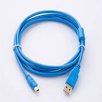 Applicable GT09-C30USB-5P Human Touch Panel Programming Cable GOT1000 Series Data Download Cable Gold-Plated Blue Length 3 Meters