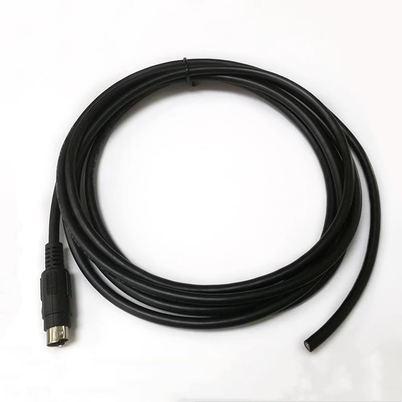 Applicable GT10-C30R4-8P Touch Panel GT1020, GT1030 and FX Series Loose Cable PLC Communication Cable Black Length 3 Meters