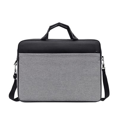 AKbik 17 Inch Portable Laptop Bag for 15 Inch Notebook Case Computer Pouch Business Shoulder Bag (Color : Grey, Size : 17 inch)