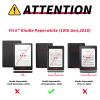 BFSEROBJ Case for 6 inch Kindle Paperwhite 10th Generation 2018/Kindle Paperwhite E-Reader Edition 360 Rotating Degree Stand Lightweight Smart Cover with Auto Wake/Sleep,Butterfly Flower Leaf view 2