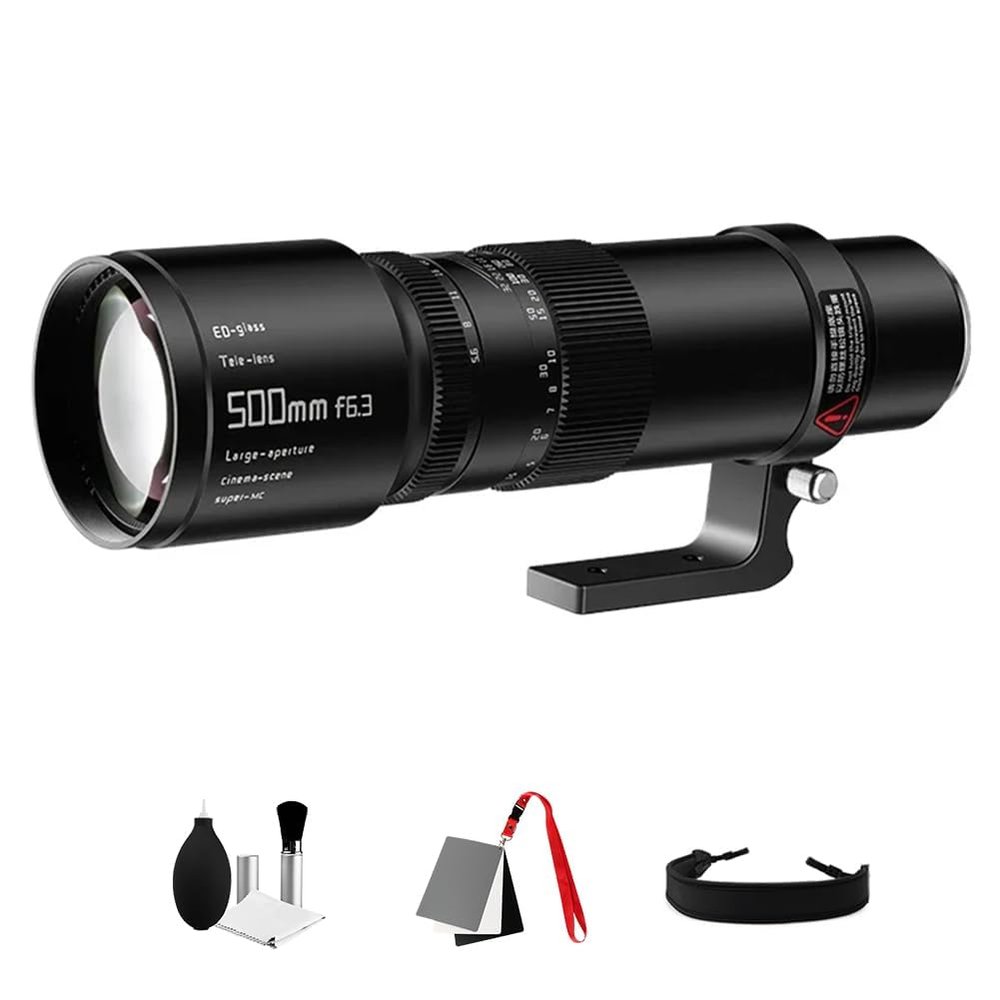 TTArtisan 500mm F6.3 Telephoto Lens Full Frame Large Aperture Wide-Angle Long-Focus Lens Compatible with Nikon Z Mount Mirrorless Cameras Z7 Z6 Z5 Z6II Z7II Z8 Z9
