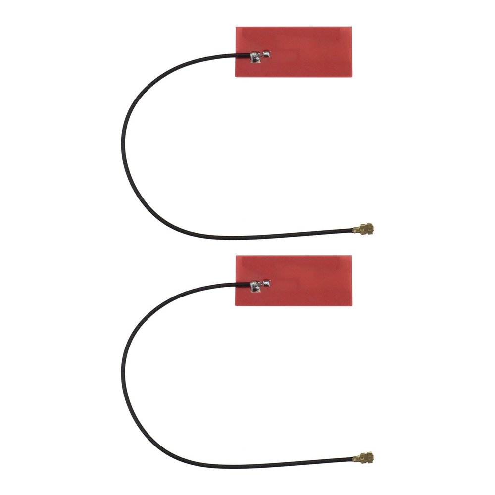ECSiNG 2PCS 2.4 GHz 5 GHz I-PEX1 High Gain WiFi Antenna for WiFi 5 & 6 Adapters Laptops Desktops 13cm PCB FPC Patch Antenna Dual Band Support