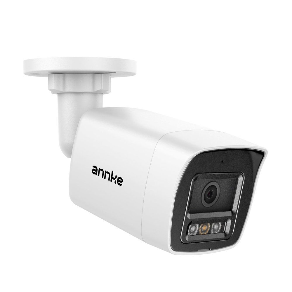 ANNKE Security 4K 8MP PoE Camera, Surveillance Outdoor AI IP Cam with Mic/Audio, AI Human/Vehicle Detection, Smart Dual Light, IP67, H.265+, Up to 512GB Storage, 4mm Lens, Color Night Vision