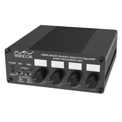 ADAU1701 2.1 4.0 DSP Digital Signal Processing Preamp Crossover 2-in 4-Out Tone Board with Treble Bass Volume Adjustment Support Sigmastudio