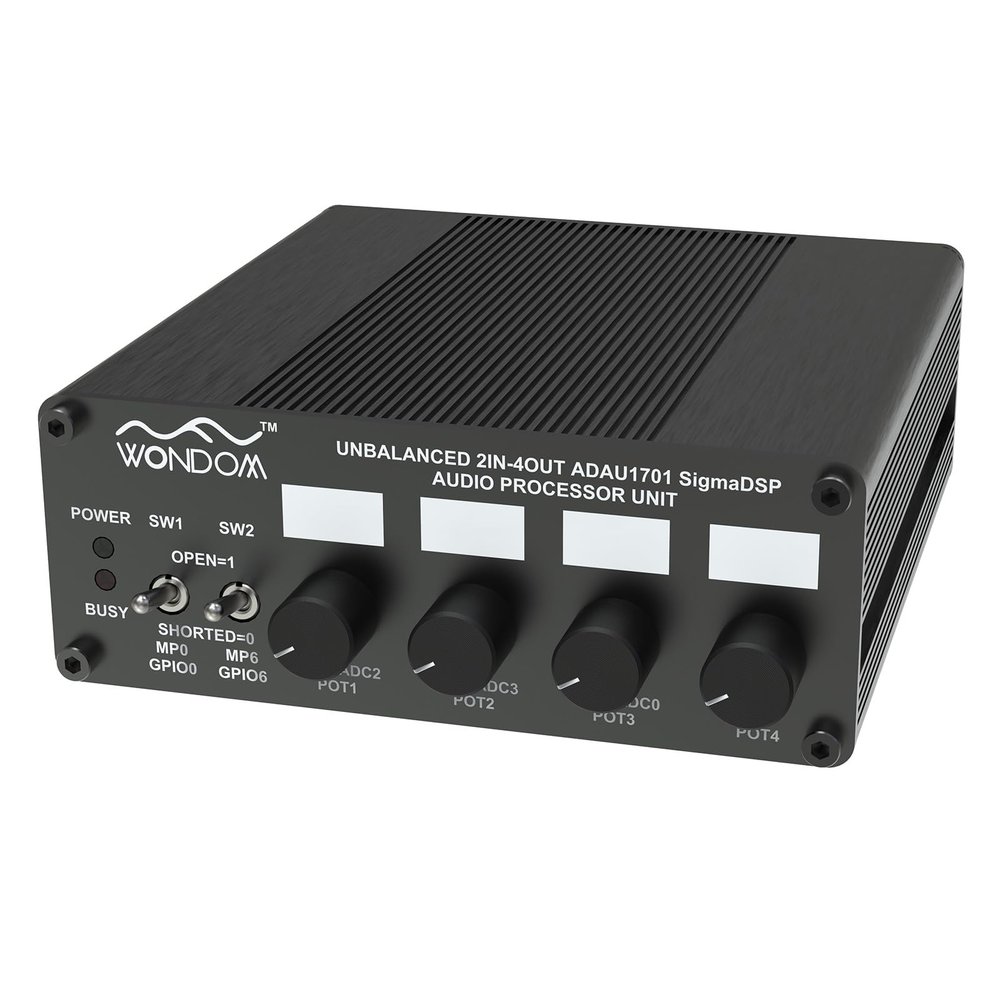 ADAU1701 2.1 4.0 DSP Digital Signal Processing Preamp Crossover 2-in 4-Out Tone Board with Treble Bass Volume Adjustment Support Sigmastudio
