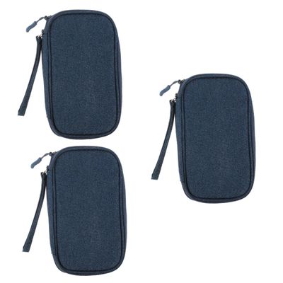 Zerodeko 3pcs Digital Accessories Storage Bag Compact Cord Organizer Pouch for Travel Electronic Accessories Case for Cables and Chargers Multi-Functional Portable Storage