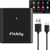 FitAlly Android Auto Wireless Adapter for OEM Wired AndroidAuto Car, 5Ghz WiFi Auto-Connect, Plug & Play USB-C to A/USB-C Cables, No Delay, for Android Phones view 1