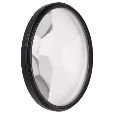 77mm Kaleidoscope Glass Prism, Six Sided Special Effects Camera Filter Prism Rotatable Filter Split Image Repeating Image Camera Lens Photography Accessories