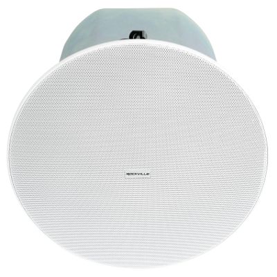 Rockville CC8-SUB 8" in-Ceiling Subwoofer 70V or 8 Ohm with Rough-in Kit, 50W 25W 12.5W 6.25W Taps, 100W RMS 200W Peak for Commercial and Restaurant Audio