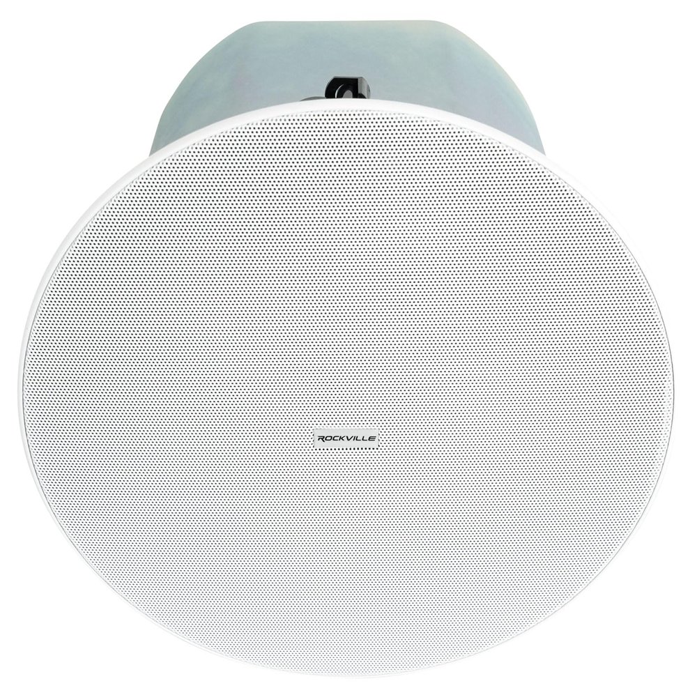 Rockville CC8-SUB 8" in-Ceiling Subwoofer 70V or 8 Ohm with Rough-in Kit, 50W 25W 12.5W 6.25W Taps, 100W RMS 200W Peak for Commercial and Restaurant Audio