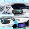 Sunoony Portable CD Player with Bluetooth, Discman CD Player for Car with FM Transmitter, Rechargeable CD Player Portable with Anti-Skip Protection, Headphones, AUX/USB Supported, LCD (Black) view 2