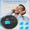 Sunoony Portable CD Player with Bluetooth, Discman CD Player for Car with FM Transmitter, Rechargeable CD Player Portable with Anti-Skip Protection, Headphones, AUX/USB Supported, LCD (Black) view 3