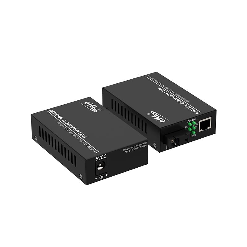 eKL Fiber-Optical transceivers KVM Extender HDMI USB 60m/196ft Over UTP Cat5e/6 Ethernet Cable Supports 1080P@60Hz 2 Port USB 2.0 for Computer Plug & Play Without Driver