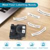 KCMYTONER 2 Pack Compatible for Dymo Rhino Pro IND Vinyl Label Tape 18443 3/8" 9mm Black on White Label for Rhino and 3M Label Maker Tape view 4