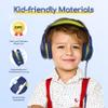 EarFun Kids Headphones Wired with Microphone, 85/94dB Volume Limit Headphones for Kids, Portable Wired Headphone with Shareport, Stereo Sound Foldable Headset for School/Tablet/iPad, Blue Lemon view 4
