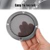 Taimmach 2pcs Car Titanium Tone Car Audio Speaker Cover 3" Mesh Subwoofer Grill Horn Glossy Guard Protector view 4