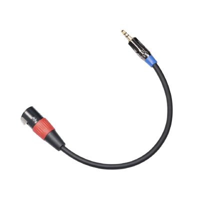 DAGIJIRD 3.5mm TRS Stereo Male to XLR Male Interconnect Audio Microphone Cable for Mobile Phone Speakers