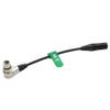 HangTon 24V Power Supply Extension Cable for LED Light ARRI RED Canon Sony Camera, XLR 4 Pin Male to XLR 4 Pin Female Right Angle 20cm view 2