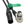 HangTon 24V Power Supply Extension Cable for LED Light ARRI RED Canon Sony Camera, XLR 4 Pin Male to XLR 4 Pin Female Right Angle 20cm view 3