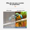 AIZYR Portable Projector Movies Screens Reflective Foldable Outdoor Indoor Anti-Light HD Projection Screen for Home Party Classroom,72in/148 * 105cm(4:3) view 3