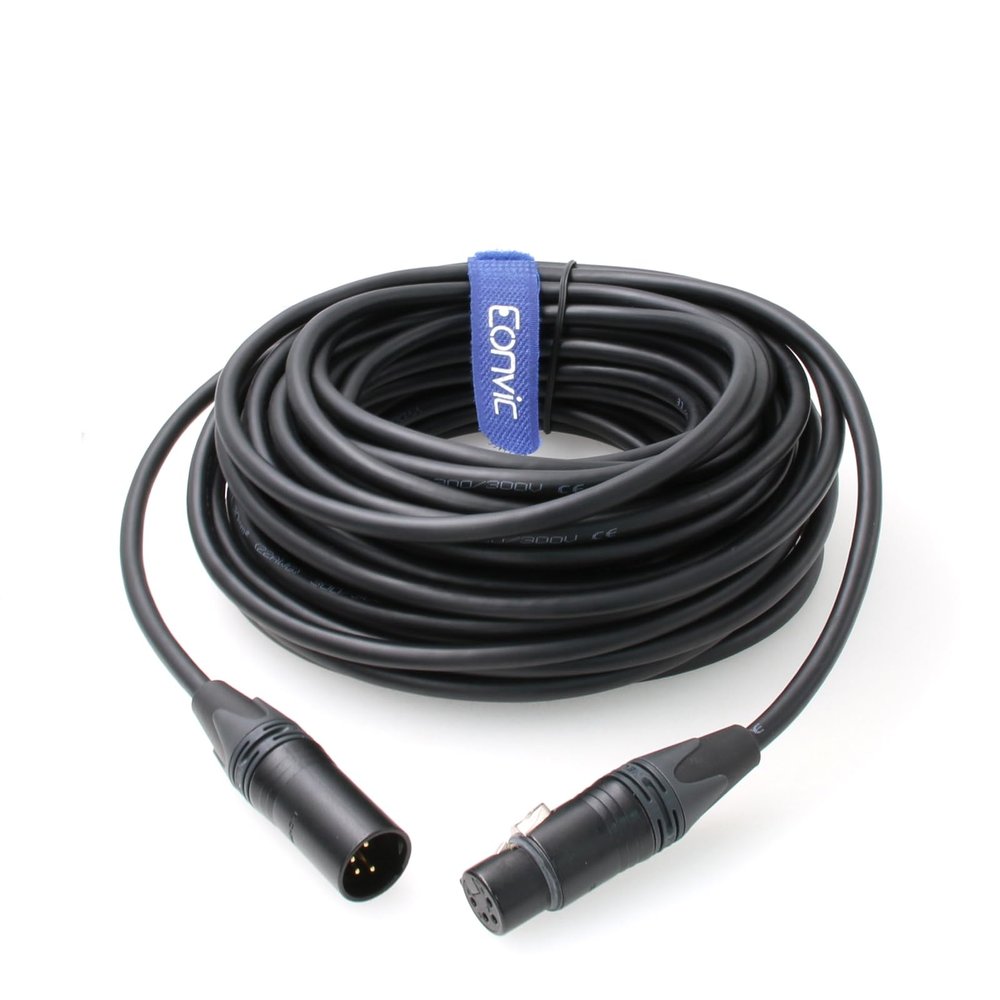 Eonvic Audio Extension Cable 4 Pin XLR Male to Female Microphone Cable Balanced Cable (10M)