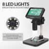 4.3" Coin Microscope 1000x Handheld LCD Digital Microscope with Screen Coin Magnifier with 8 Adjustable LED Lights Compatible with PC Windows/Mac OS with 32GB SD Card view 3